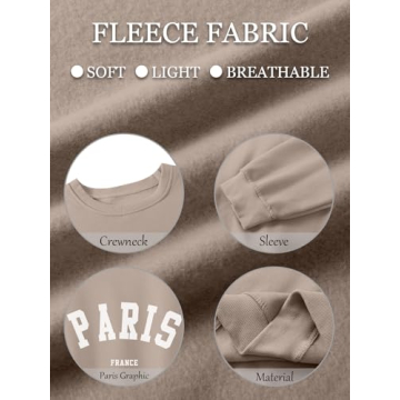 Trendy Tuislay Oversized Paris Sweatshirt for Women