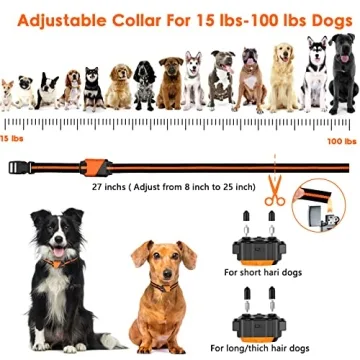 PIOUNS Dog Training Collar with 3 Training Modes, Waterproof