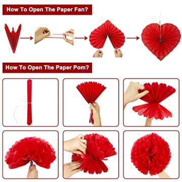 TURNMEON Valentine's Day Decorations Set for Romantic Celebrations