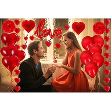 TURNMEON Valentine's Day Decorations Set for Romantic Celebrations