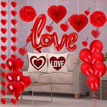 TURNMEON Valentine's Day Decorations Set for Romantic Celebrations