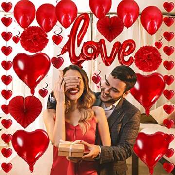 TURNMEON Valentine's Day Decorations Set for Romantic Celebrations