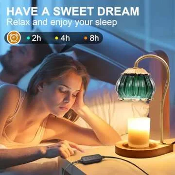 CABRHEART Candle Warmer Lamp with Timer & Dimmable Features