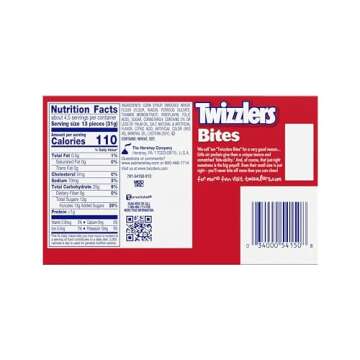TWIZZLERS Bites Cherry Chewy Candy - 12 Count Bulk