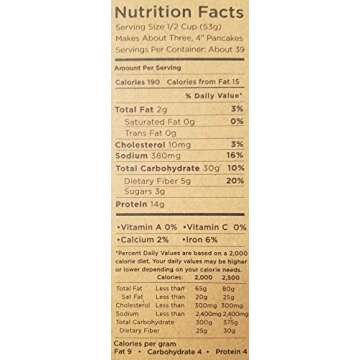 Kodiak Cakes Power Cakes: Flapjack and Waffle Mix Whole Grain Buttermilk, 24 Ounce (Pack of 3)