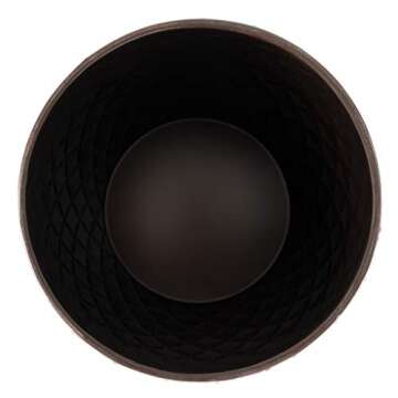 Balkene Home Patio Sense Braga Metal Stool Table Truly Crossfunctional Planter Sense End Table Stool Living Room Bedroom Side Sofa Table Modern Decor - Antique Bronze Finish