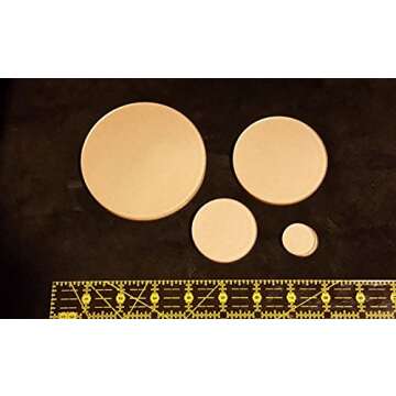 Itajime Shibori Templates - 44 Piece Set - Square, Circle, Hexagon, and Twinkle