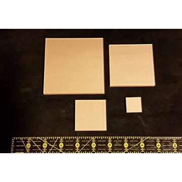 Itajime Shibori Templates - 44 Piece Set - Square, Circle, Hexagon, and Twinkle