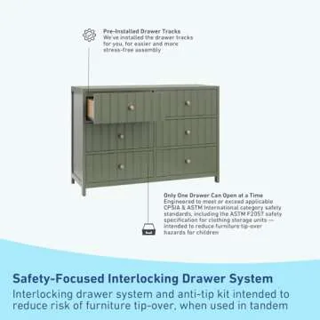 Graco Teddi 6 Drawer Dresser - Safety & Style