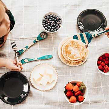 Totally Bamboo Baltique Mykonos Collection 2 in 1 Wooden Measuring Spoon with Tablespoon and Teaspoon Measurements