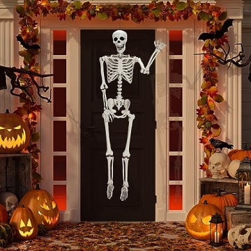 Life Size Skeleton Halloween Decor 5.4ft Realistic