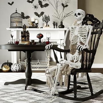 Life Size Skeleton Halloween Decor 5.4ft Realistic