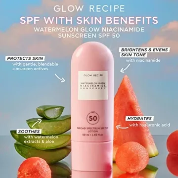 Glow Recipe Watermelon Glow SPF 50 Sunscreen for Radiant Skin