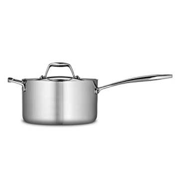 Tramontina 4-Quart Tri-Ply Clad Saucepan - Versatile Cooking