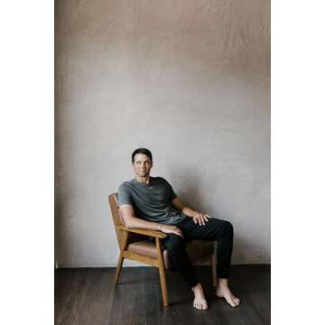 Cozy Earth Men's Ultra-Soft Jogger Pant, Color Black, Size X-Large