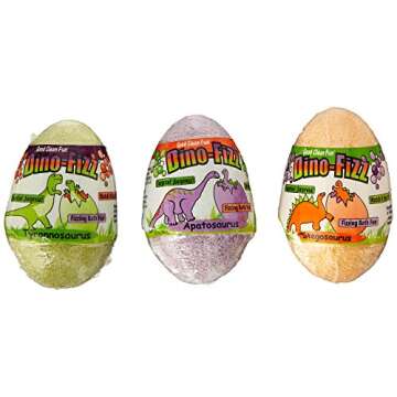 Exciting Dino Fizz Bath Bombs for Kids Ages 2-6 - 12 Pack