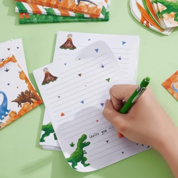 Dinosaur Watercolor Stationery Set for Kids - 69 PCS