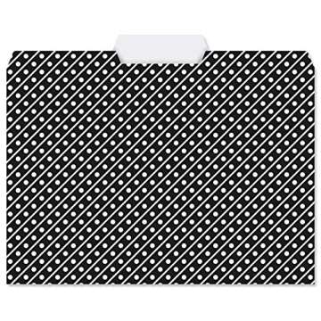 Current Elegant Black File Folders Value Pack - Bulk Set of 24, 6 Pretty Decorative Designs, 1/3 Cut Tabs, Heavy-Duty Paper Stock, Office Supplies for Home & Work, 9-½” x 11-¾” Letter Size