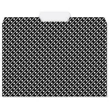 Current Elegant Black File Folders Value Pack - Bulk Set of 24, 6 Pretty Decorative Designs, 1/3 Cut Tabs, Heavy-Duty Paper Stock, Office Supplies for Home & Work, 9-½” x 11-¾” Letter Size