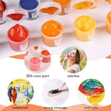 TONZOM Paint by Number Kits 16 x 20 inch Canvas DIY Oil Painting for Kids, Students, Adults Beginner with Brushes and Acrylic Pigment - Neon Lion (Without Frame)