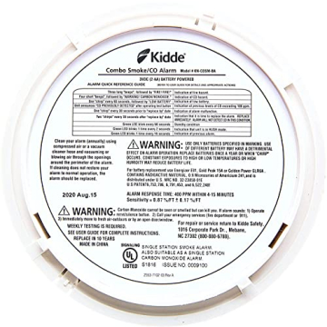Kidde Smoke & CO Detector with Voice Alerts, Safety Alarm