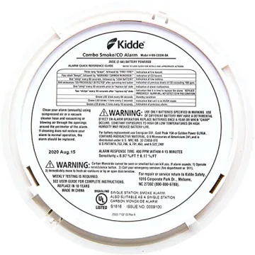 Kidde Smoke & CO Detector with Voice Alerts, Safety Alarm