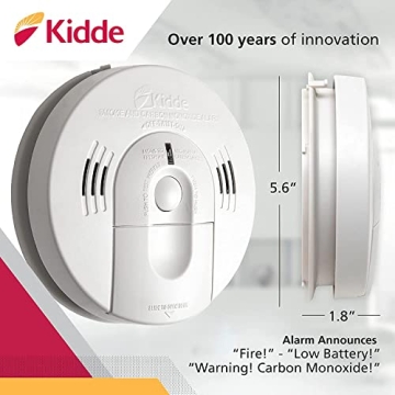 Kidde Smoke & CO Detector with Voice Alerts, Safety Alarm