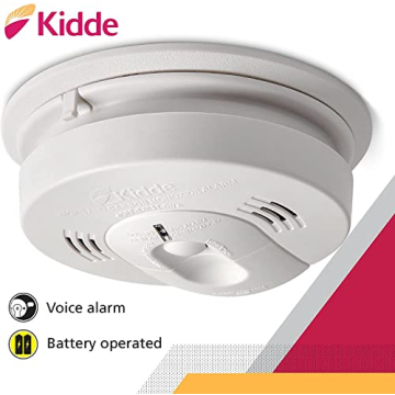Kidde Smoke & CO Detector with Voice Alerts, Safety Alarm