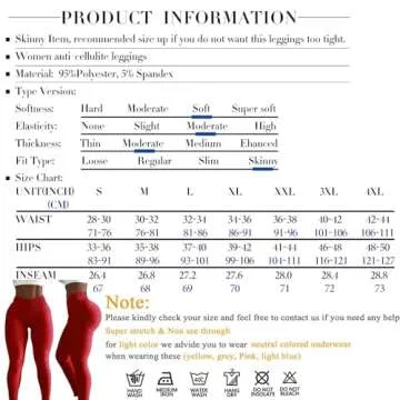 JGS1996 Womens Hidden Scrunch Butt Lifting Workout Leggings High Waist Tummy Control Booty Lift Gym Yoga Pants Tights