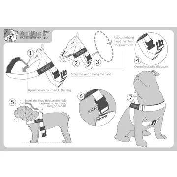 BULLHUG Adjustable Harness for Bulldogs and Pugs