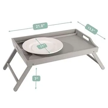 ROSSIE HOME Extra Large Wood Bed Tray for Pets & Kids