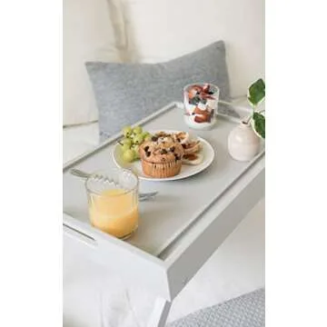 ROSSIE HOME Extra Large Wood Bed Tray for Pets & Kids