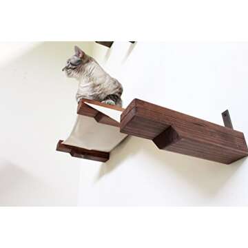 CatastrophiCreations Cat Hammock Lounger - Stylish Cat Shelving