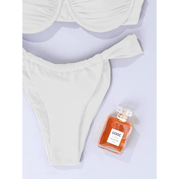 Hilinker Women's Stylish Ruched Bikini Set for Summer