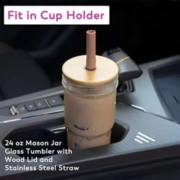 Sustainable Zukro 24 oz Glass Tumblers for All Beverages