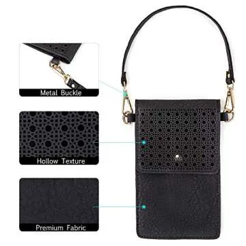 Stylish AnsTOP Small Crossbody Phone Purse for Women
