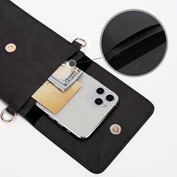Stylish AnsTOP Small Crossbody Phone Purse for Women