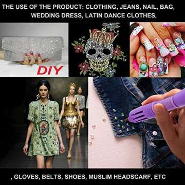 1500 Pieces Rose Pink Hot Fix Rhinestones - SS16 Quality