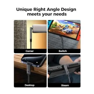 Silkland USB 4 Cable for Thunderbolt 4 Cable 4FT and USB C 90 Degree Right Angle Adapter 2 Pack，40Gbps，240W