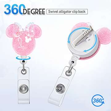 Plifal Cartoon Retractable Badge Reel Holder for Nurses