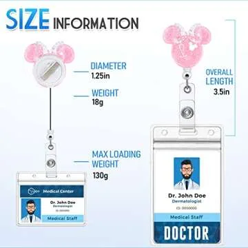 Plifal Cartoon Retractable Badge Reel Holder for Nurses