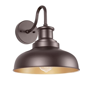 Diyel Outdoor Gooseneck Barn Light for Porch, Entryway & More