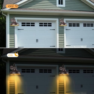 Diyel Outdoor Gooseneck Barn Light for Porch or Entryway