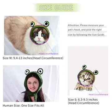 AMOY Frog Knit Hats for Family Fun and Pet Costumes