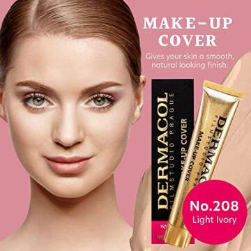 Dermacol Full Coverage Foundation - Waterproof & Long-Lasting with SPF