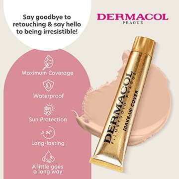 Dermacol Full Coverage Foundation with SPF 30, Waterproof