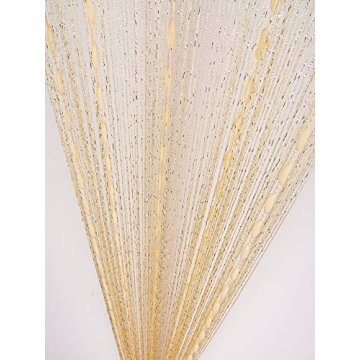 Hysenm Door String Curtains 39x79 Glitter Fringe Decor