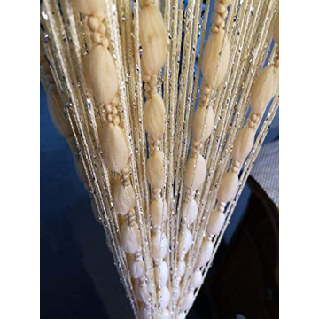Hysenm Door String Curtains 39x79 Glitter Fringe Decor