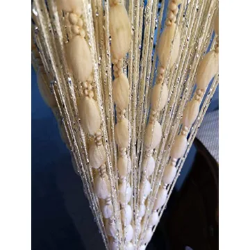 Hysenm Door String Curtains 39x79 Glitter Fringe Decor