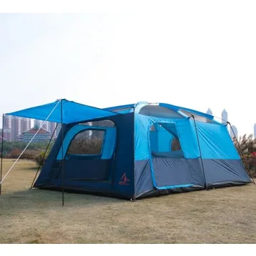KTT Extra Large Family Camping Tent - 12-14 Person Space